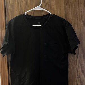 Hanes Black Short Sleeve Tee